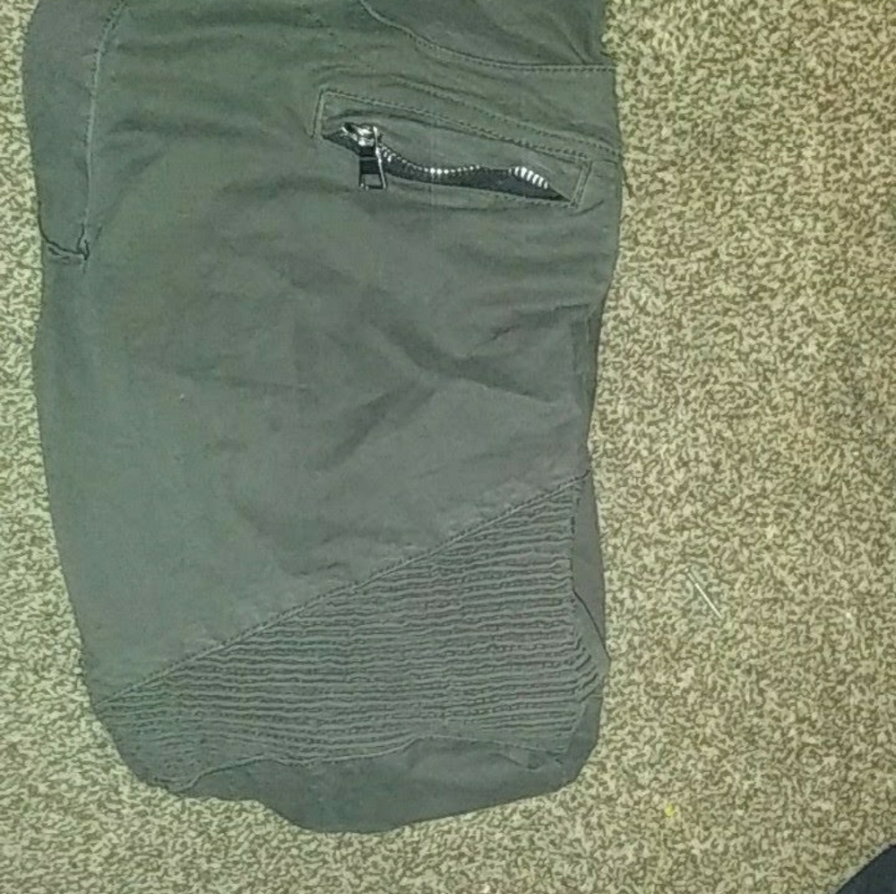 Balmain grey zipper pants